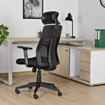 Unique Explore Fotel biurowy ergonomiczny Czarny W-175C