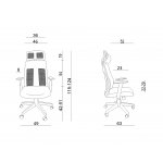Unique Explore Fotel biurowy ergonomiczny Czarny W-175C