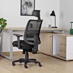 Unique Saga Plus Fotel biurowy ergonomiczny Czarny 1219-B