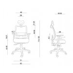 Unique Saga Plus Fotel biurowy ergonomiczny Czarny 1219-B