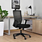 Unique Task Fotel biurowy ergonomiczny Czarny MY02-2H