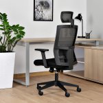 Unique Task Fotel biurowy ergonomiczny Czarny MY02-2H