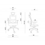 Unique Task Fotel biurowy ergonomiczny Czarny MY02-2H