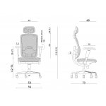 Unique Vip Fotel biurowy czerwony W-80-2