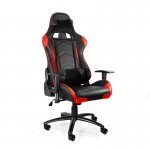 Unique Dynamiq V5 Fotel gamingowy eko-skóra Czarny-Czerwony Y-2689
