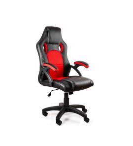 Unique Dynamiq V7 Fotel gamingowy eko-skóra Czarny-Czerwony Y-2706