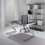 Unique DD z-Line Stelaż do biurka Chrom STELAŻ COMPUTER DESK