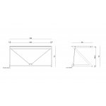 Unique DD z-Line Stelaż do biurka Chrom STELAŻ COMPUTER DESK