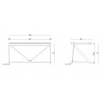 Unique DD z-Line Main Desk Stelaż do biurka Czarny STELAŻ DESK PLUS