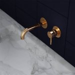 STEINBERG SERIA 100 Bateria umywalkowa jednouchwytowa podtynkowa element zewnętrzny Rose Gold 100.1814.3.RG / 10018143RG