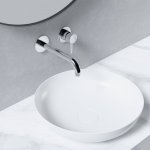 STEINBERG SERIA 100 Bateria umywalkowa jednouchwytowa podtynkowa element zewnętrzny Chrom 100.1824.3 / 10018243