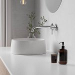 STEINBERG SERIA 100 Bateria umywalkowa jednouchwytowa podtynkowa element zewnętrzny Chrom 100.1824.3 / 10018243