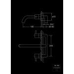 STEINBERG SERIA 100 Bateria umywalkowa 3-otworowa podtynkowa Chrom 100.1902 / 1001902