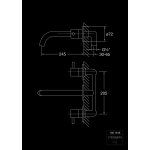 STEINBERG SERIA 100 Bateria umywalkowa 3-otworowa podtynkowa Chrom 100.1916 / 1001916