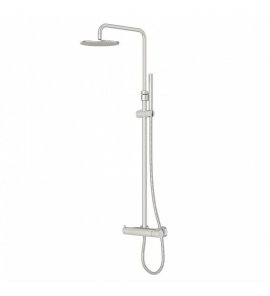 STEINBERG SERIA 100 Zestaw prysznicowy z baterią termostatyczną i deszczownicą Ø 200 mm Brushed Nickel 100.2721.BN / 1002721BN