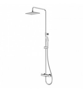 STEINBERG SERIA 100 Zestaw prysznicowy z baterią termostatyczną i deszczownicą 186x258 mm Chrom 100.2724 / 1002724