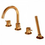 STEINBERG SERIA 100 Bateria wannowa 4-otworowa Rose Gold 100.2400.RG / 10002400RG