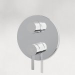 STEINBERG SERIA 100 Bateria wannowa jednouchwytowa z mieszaczem podtynkowa element zewnętrzny Chrom 100.2222 / 1002222