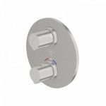 STEINBERG SERIA 100 Bateria prysznicowa termostatyczna podtynkowa 2-drożna element zewnętrzny Brushed Nickel 100.4133.3.BN / 10041333BN