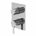 STEINBERG SERIA 120 Bateria wannowa podtynkowa z mieszaczem element zewnętrzny Chrom 120.2222 / 1202222
