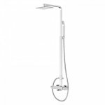 STEINBERG SERIA 120 Zestaw prysznicowy z baterią termostatyczną i deszczownicą 200x145 mm ścienny Chrom 120.2720.1 / 12027201