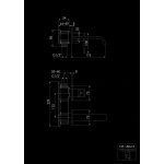 STEINBERG SERIA 135 Bateria umywalkowa jednouchwytowa podtynkowa element zewnętrzny Chrom 135.1804.3 / 13518043