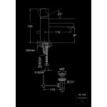 STEINBERG SERIA 160 Bateria umywalkowa z korkiem Chrom 160.1050 / 1601050