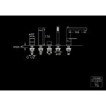 STEINBERG SERIA 170 Bateria wannowo-natryskowa 4-otworowa Chrom 170.2450 / 1702450