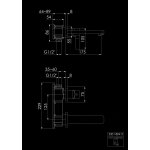 STEINBERG SERIA 230 Bateria umywalkowa jednouchwytowa podtynkowa element zewnętrzny Chrom 230.1804.3 / 23018043