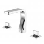 STEINBERG SERIA 230 bateria umywalkowa 3-otworowa nablatowa z korkiem Chrom 230.2000 / 2302000