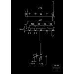 STEINBERG SERIA 230 Bateria wannowo-natryskowa 5-otworowa podtynkowa Chrom 230.2692 / 2302692