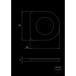 STEINBERG SERIA 230 Rozeta do baterii Chrom 230.4001 / 2304001