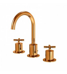 STEINBERG SERIA 250 Bateria umywalkowa 3-otworowa nablatowa Rose Gold 250.2000.RG / 2502000RG