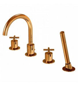 STEINBERG SERIA 250 Bateria wannowa 4-otworowa Rose Gold 250.2400.RG / 2502400RG