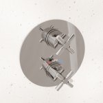STEINBERG SERIA 250 Bateria prysznicowa termostatyczna podtynkowa 3 drożna element zewnętrzny Chrom 250.4123 / 2504123