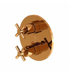 STEINBERG SERIA 250 Bateria prysznicowa termostatyczna podtynkowa 2-drożna element zewnętrzny Rose Gold 250.4133.3.RG / 25041333RG