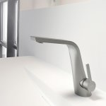 STEINBERG SERIA 260 Bateria umywalkowa jednootworowa bez korka Brushed Nickel 260.1010.1.BN / 26010101BN