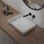 STEINBERG SERIA 260 Bateria umywalkowa jednouchwytowa podtynkowa element zewnętrzny Czarny mat 260.1814.3.S / 26018143S