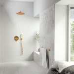 STEINBERG SERIA 260 Bateria wannowo-natryskowa podtynkowa element zewnętrzny Rose Gold 260.2103.3.RG / 26021033RG
