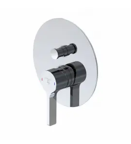 STEINBERG SERIA 280 Bateria wannowo-natryskowa podtynkowa element zewnętrzny Chrom 280.2103.3 / 28021033