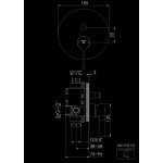 STEINBERG SERIA 280 Bateria wannowo-natryskowa podtynkowa element zewnętrzny Czarny mat 280.2103.3.S / 28021033S