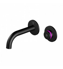 STEINBERG SERIA 390 iFlow Bateria umywalkowa podtynkowa w pełni elektroniczna Czarny mat 390.1810.S / 3901810S