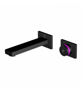 STEINBERG SERIA 390 iFlow Bateria umywalkowa podtynkowa w pełni elektroniczna Czarny mat 390.1816.S / 3901816S