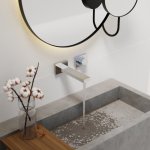 STEINBERG SERIA 390 iFlow Bateria umywalkowa podtynkowa w pełni elektroniczna Czarny mat 390.1816.S / 3901816S
