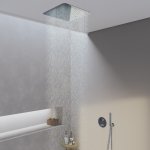 STEINBERG SERIA 390 iFlow Bateria wannowo-natryskowa podtynkowa w pełni elektroniczna z wyświetlaczem Chrom 390.4110 / 3904110