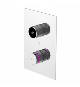 STEINBERG SERIA 390 iFlow Bateria wannowo-natryskowa podtynkowa w pełni elektroniczna z wyświetlaczem Chrom 390.4126 / 3904126