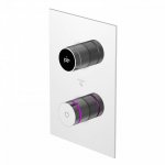 STEINBERG SERIA 390 iFlow Bateria wannowo-natryskowa podtynkowa w pełni elektroniczna z wyświetlaczem Chrom 390.4126 / 3904126