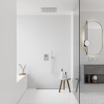 STEINBERG SERIA 390 iFlow Bateria wannowo-natryskowa podtynkowa w pełni elektroniczna z wyświetlaczem Chrom 390.4126 / 3904126