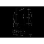 STEINBERG SERIA 390 Zestaw prysznicowy z baterią termostatyczną i deszczownicą 258x186 mm Czarny mat 390.2700.S / 3902700S