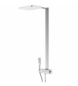 STEINBERG SERIA 390 Zestaw prysznicowy z baterią termostatyczną i deszczownicą 255x210 mm Chrom 390.2743 / 3902743
